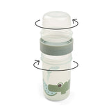 Done By Deer To Go 2-Way Snack Container Large Croco - Green