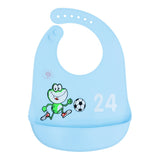 Little Angel Baby Silicone Bib – Tiger & Football (Set of 2 Pcs)