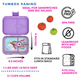 Yumbox Panino 4 Compartments Lunch Box - Lavande Purple Unicorn