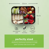 Lunchbots Large Cinco Bento Lunchbox 940ml - Green