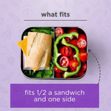 Lunchbots Medium Duo Bento Lunchbox 600ml - Aqua