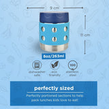 Lunchbots Thermal Dots Food Jar 8oz (235ml) - Aqua