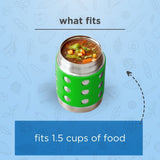 Lunchbots Thermal Dots Food Jar 12oz (350ml) - Green