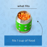 Lunchbots Thermal Dots Food Jar 8oz (235ml) - Green