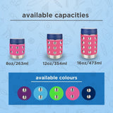 Lunchbots Thermal Dots Food Jar 12oz (350ml) - Pink