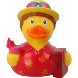 Lilalu Bath Toy Holiday Male Duck - Red