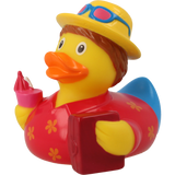 Lilalu Bath Toy Holiday Male Duck - Red