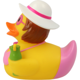 Lilalu Bath Toy Holiday Female Duck - Pink & Yellow
