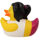 Lilalu Bath Toy Yoga Duck- White & Yellow