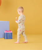 ergoPouch 2 Piece Set Long Sleeve 0.2 TOG - Birthday Blobs