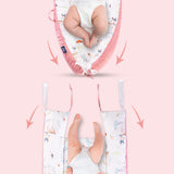 Little Story Soft Breathable Fiberfill Newborn Lounger Bed - Reindeer