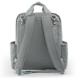 Little Story Quilted Diaper Backpack With Changing Mat - Gray