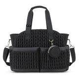 Little Story Nova Tote with Pacifier Pod - Black