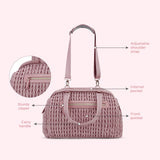 Little Story Elva Diaper Bag with Stroller Straps - Pink