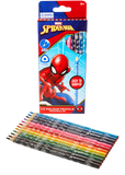 Marvel Spiderman Colour Pencils Triangular 12Pcs