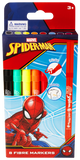 Marvel Spiderman Primary Colour Fibre Markers Multicolor 8pcs