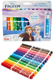 Disney Frozen Jumbo Fibre Markers 12Pcs