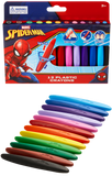 Marvel Spiderman Plastic Crayons Triangular 12Pcs