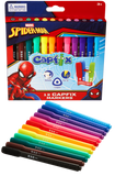 Marvel Spiderman Capfix Connectible Fibre Markers 12Pcs