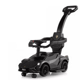 Lamborghini 3-In-1 Ride On Push Car - Black