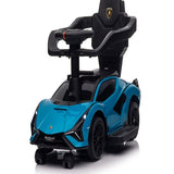 Lamborghini 3-In-1 Ride On Push Car - Blue