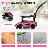 Lamborghini 3-In-1 Ride On Push Car - Pink