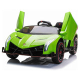Lamborghini Veneno 2 Seat Kids Electric Car 12V - Green