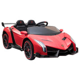 Lamborghini Veneno 2 Seat Kids Electric Car 12V - Red