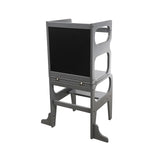 Larisa & Pumpkin Beech Wood Learning Tower - Grey