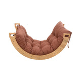 Larisa & Pumpkin Large Rocker Balance Arch with Brown Pillow