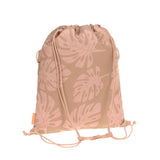 Lassig School String Bag - Bold Leaves Caramel