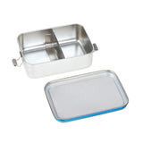 Lassig Stainless Steel Lunchbox - Solid Bold Blue / Purple