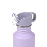 Lassig Stainless Steel Bottle 500ml - Little Gang Heart Lilac