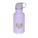Lassig Stainless Steel Bottle 500ml - Little Gang Heart Lilac