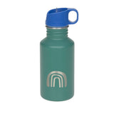 Lassig Stainless Steel Bottle 500ml - Little Gang Rainbow Green