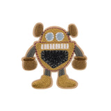 Lassig Textile Woven Sticker Stick-on - Robots