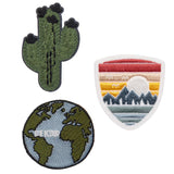 Lassig Textile Woven Sticker Stick-on - Worldwide