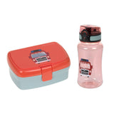Lassig Lunchbox & Water Bottle Lunch Set - Tiny Drivers Fire Engine