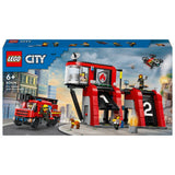 Lego Fire Station With Fire Truck 60414 Building Set - 843pcs