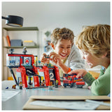Lego Fire Station With Fire Truck 60414 Building Set - 843pcs