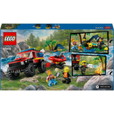 Lego Fire Engine Truck With Rescue Boat 60412 Building Set - 301pcs