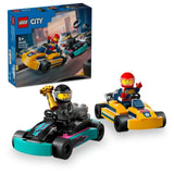 Lego Go Karts With Race Drivers 60400 Building Set - 99pcs