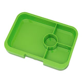 Yumbox Tapas 4 Compartments Lunch Box - Palm Green Solid Green Tray