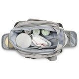 Little Story Quilted Diaper Bag with Pacifier Pouch - Grey