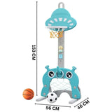 Little Angel Kids Basketball, Football And Golf Playset - Green