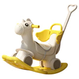 Little Angel Baby Rocking Horse Ride On Toy For Kids With Handle And Backrest - Yellow