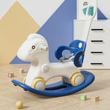 Little Angel Baby Rocking Horse Ride On Toy For Kids With Handle And Backrest