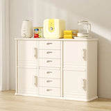 Little Angel Baby Storage Rack Nursery Organizer Cabinet With Drawers And Large Shelves - Beige
