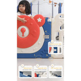 Little Angel Baby Playpen Toddler Play Yard With Hoop 14Pcs - Blue