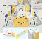Little Angel Baby Playpen Toddler Play Yard With Hoop - Yellow